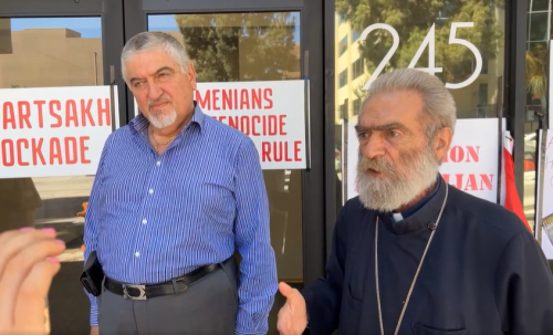 Grave is the current situation, so the entire nation must rise up: Archbishop Pargev during protest in US