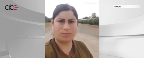 Արցախցի կնոջ ակցիան՝ Ասկերանի ճանապարհին