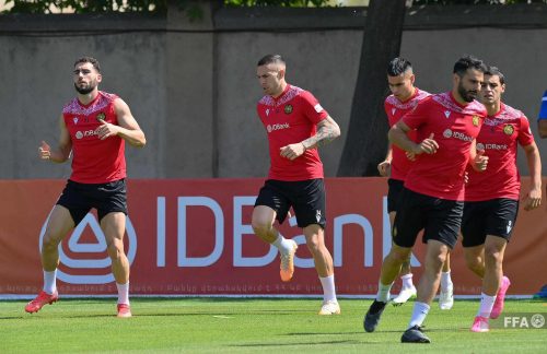 Armenia national football team to do last training before match in Turkey
