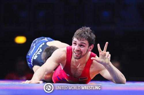 Arsen Harutyunyan wins bronze and Olympic qualification in World Wrestling Championships