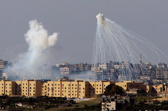 Palestinian Foreign Ministry: Israel has used internationally prohibited white phosphorus munitions against Palestinians Palestinian Foreign Ministry: Israel has used internationally prohibited white phosphorus munitions against Palestinians