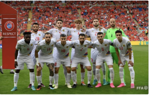 Armenia football team loses to Latvia team