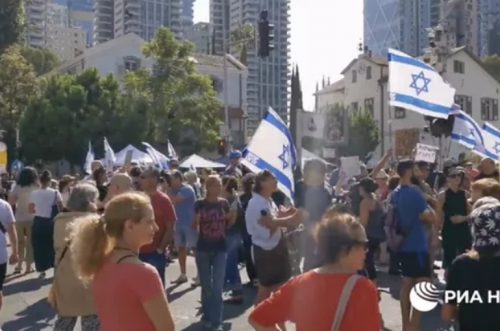 Демонстранты в Израиле потребовали отставки премьер-министра Нетаньяху