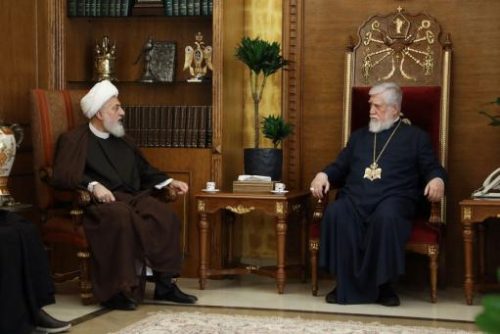 Արցախի ժողովրդի հետ ենք, որովհետև արդարության հետ ենք․ հանդիպել են Արամ Ա կաթողիկոսն ու Լիբանանի հոգևոր պետը