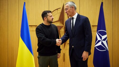 Зеленский встретился с генсеком НАТО в Давосе