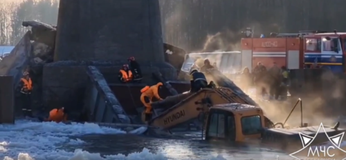 People injured as bridge collapses in Belarus