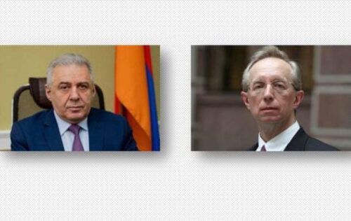 Vagharshak Harutyunyan expresses concern about Baku’s recent statements as he meets with Galuzin