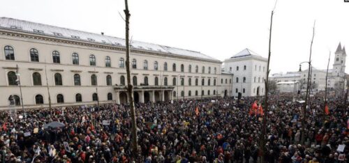 Массовые демонстрации в Германии, Франции и Эстонии