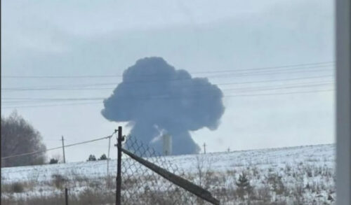 Russian plane carrying 65 POWs crashes in Belgorod