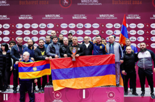 Сборная Армении по греко-римской борьбе заняла 3-е место в командном рейтинге ЧЕ