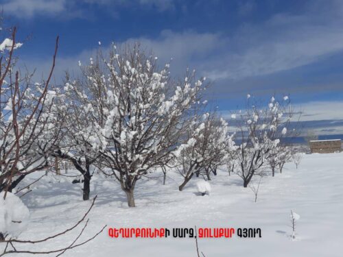 Մարզերում առատ ձյուն է տեղացել (լուսանկարներ)