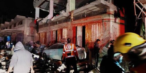 14 погибших и раненых в результате бомбардировки города Рафах