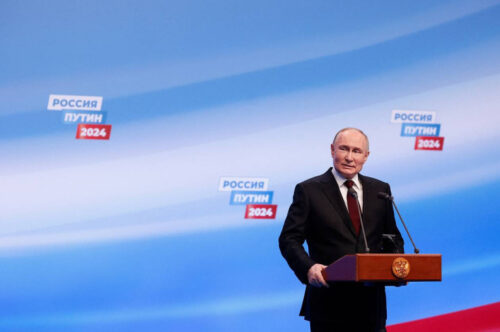 После обработки более 99% бюллетеней Путин побеждает с 87,34% голосов на президентских выборах