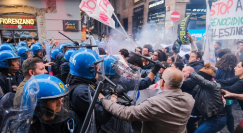 Նեապոլում բախումներ են տեղի ունեցել ՆԱՏՕ-ի դեմ ակցիայի մասնակիցների և ոստիկանության միջև