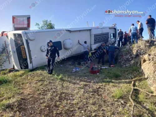 Սյունիքի մարզում․ իրանական ավտոբուսը կողաշրջվել և հայտնվել է ձորում․ կան զոհեր և վիրավորներ
