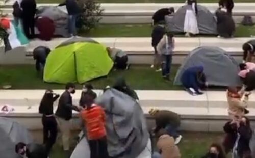 В Париже полиция разогнала студенческий протест в поддержку Палестины