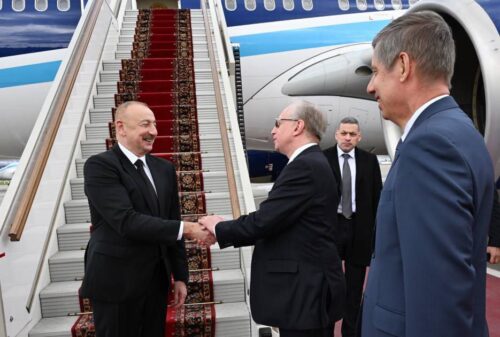 Aliyev arrives in Moscow on official visit