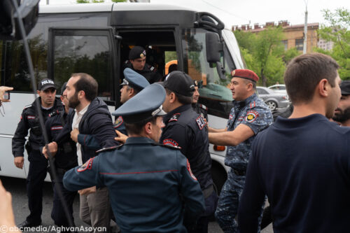 38 people staging disobedience acts arrested