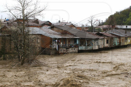 Villages inhabited by Azerbaijanis flooded in Georgia Villages inhabited by Azerbaijanis flooded in Georgia