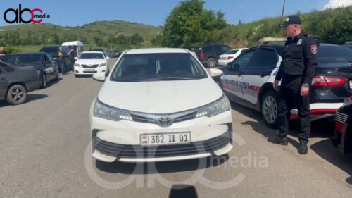 Head of Ijevan police tries to bring Public TV’s camera crew into Kirants in police car