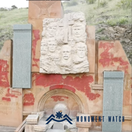 Ադրբեջանցիները պղծել են Բերդաձորի զոհված ազատամարտիկներին նվիրված հուշահամալիրը