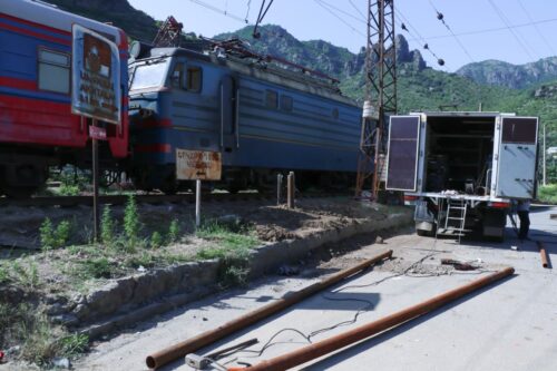 Ախթալայում հեղեղումից հետո շահագործվել է վնասված երկաթգիծը