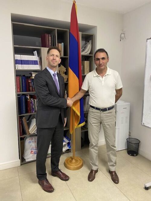 Hayakve receives Canadian Embassy to Armenia first secretary 