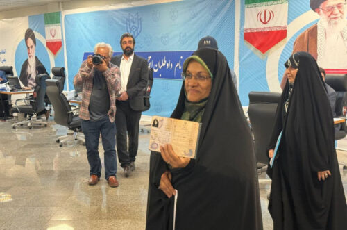 1st female candidate registers for Iran’s presidential election