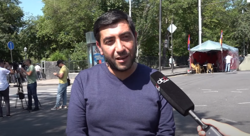 Protester: They say nasty things about us without understanding that there are only Armenians here; there is no one else Protester: They say nasty things about us without understanding that there are only Armenians here; there is no one else