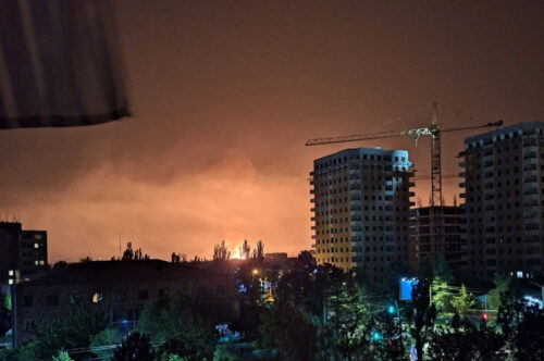 Ուժգին պայթյուն Երևան-Սևան ճանապարհին գտնվող գազալցկայանում