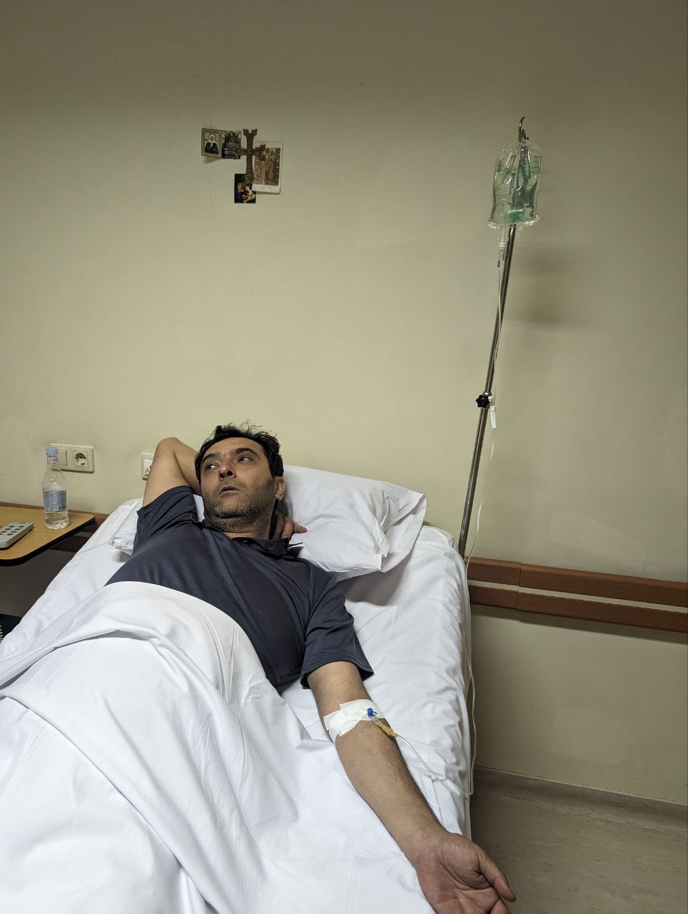 Abraham Gasparyan being hospitalized with concussion and rib fracture Abraham Gasparyan being hospitalized with concussion and rib fracture