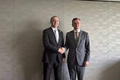 Dmytro Kuleba and Armen Grigoryan discuss peace importance in Europe and South Caucasus