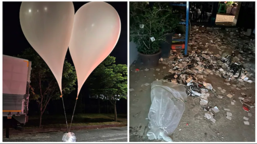 North Korea launches rubbish balloons toward South Korea’s presidential office