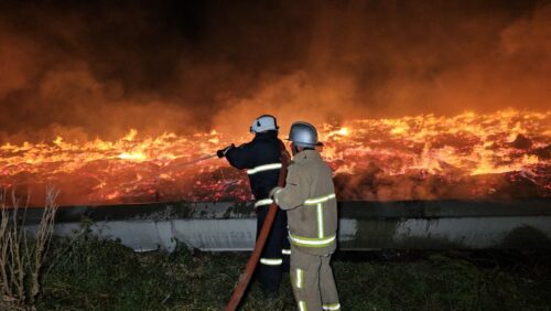 Fire at Landscape Gardening and Environmental Protection CNPO extinguished at 3:40 a.m.