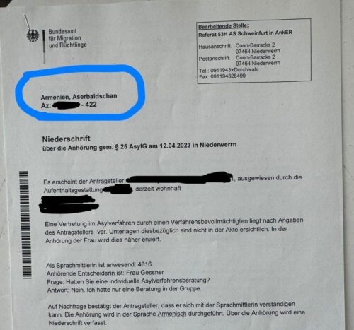 Փաստաթղթերում ծննդավայրը նշվում է Հայաստան-Ադրբեջան․ Գերմանիայի հայերի ահազանգին արձագանքել է ԱԳՆ-ն