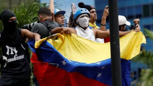 Protests continuing in Venezuela with about 750 people arrested
