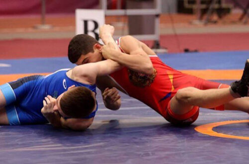  Молодёжная сборная по борьбе. Юрик Мхитарян и Нарек Григорян поборются за бронзовую медаль