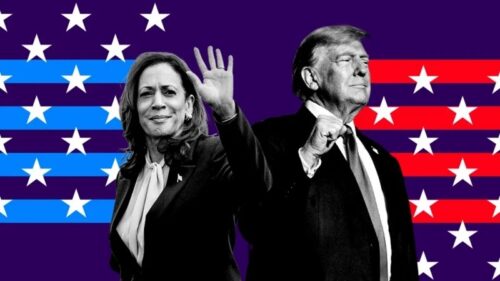 US national polls predict victory for Harris in presidential election