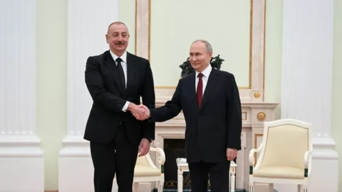 Putin and Aliyev meet