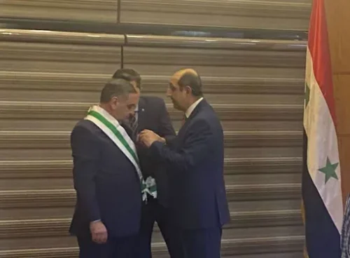 Посол РА в Сирии награжден Орденом Почета высшей степени