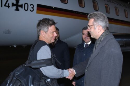 Germany’s vice chancellor arrives in Azerbaijan