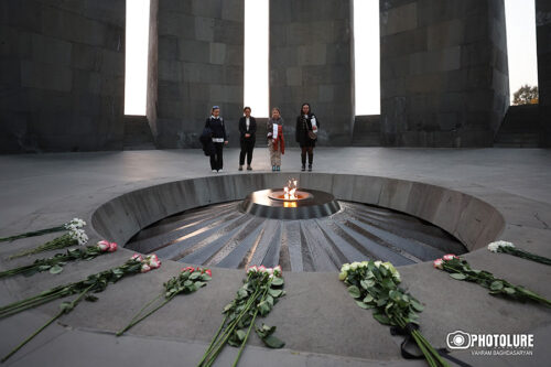 Greta Thunberg visits Armenian Genocide Memorial