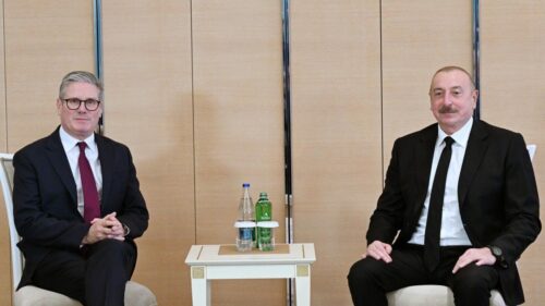 Aliyev and UK prime minister discuss peace process with Armenia