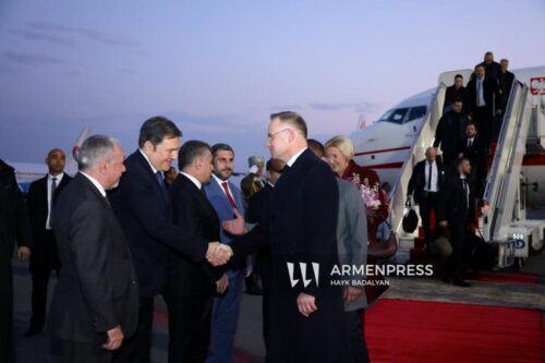 Президент Польши Анджей Дуда прибыл в Армению