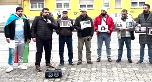 «Stop COP29»: азербайджанские политэмигранты провели акцию протеста в Германии