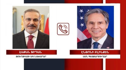 Հաքան Ֆիդանն ու Էնթոնի Բլինքենը հեռախոսազրույց են ունեցել