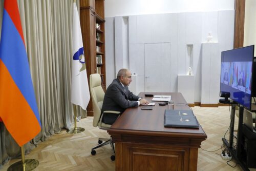 Փաշինյանը տեսակապով վարեց ԵԱՏՄ գագաթնաժողովի նիստը