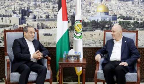 Iranian foreign minister meets with Hamas political bureau chairman in Doha