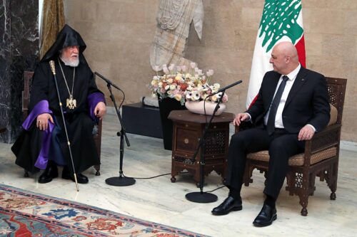 Արամ Ա կաթողիկոսը հանդիպել է Լիբանանի նորընտիր նախագահին