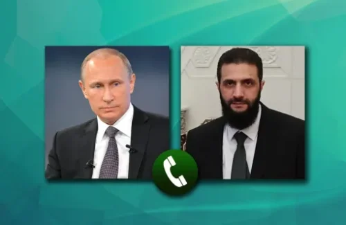 Russian and Syrian presidents hold phone call